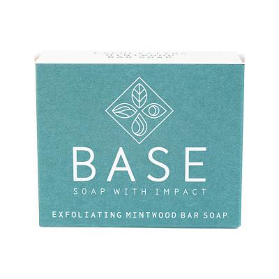 Base (Soap With Impact) Soap Bar Exfoliating Mintwood (Boxed) 120g